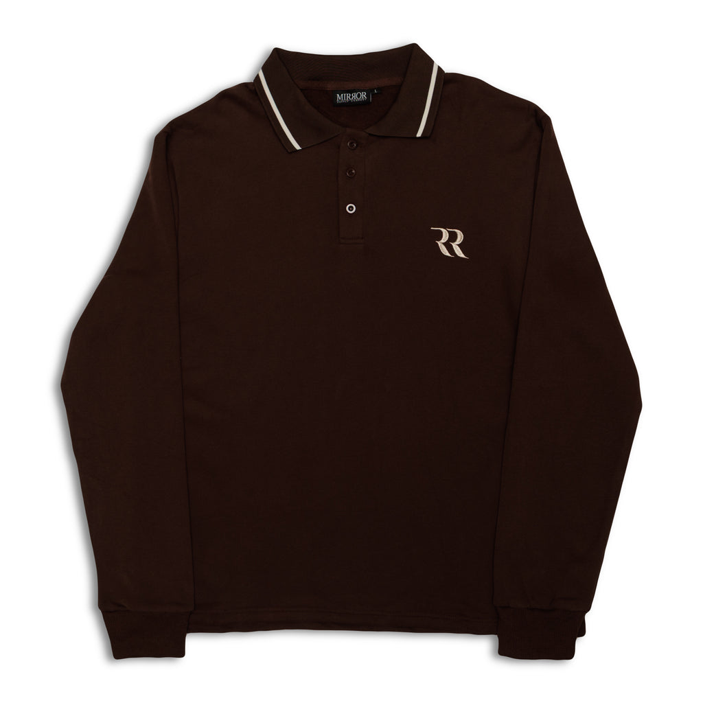 Prestige Logo Heavyweight Rugby (Brown)