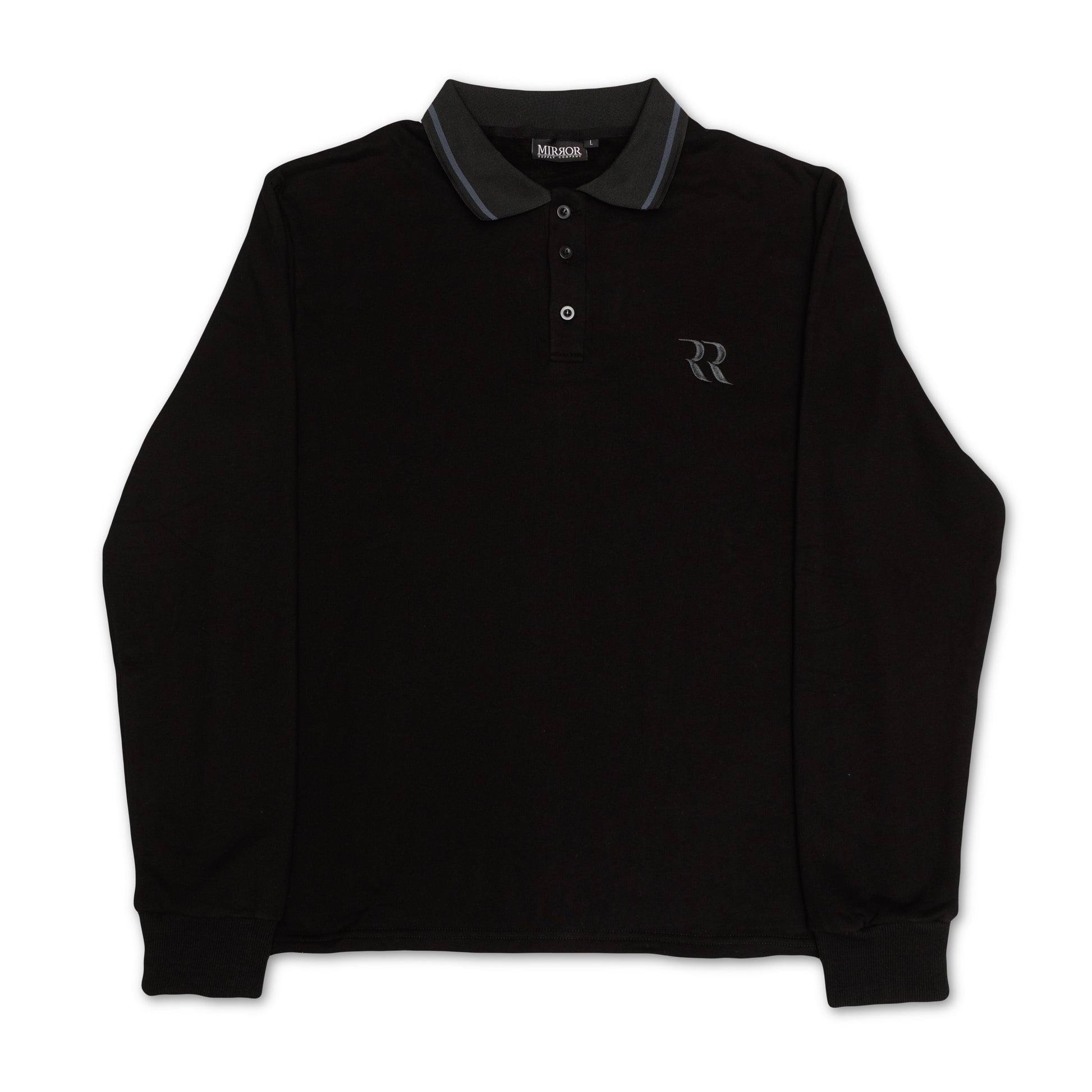Prestige Logo Heavyweight Rugby (Black)