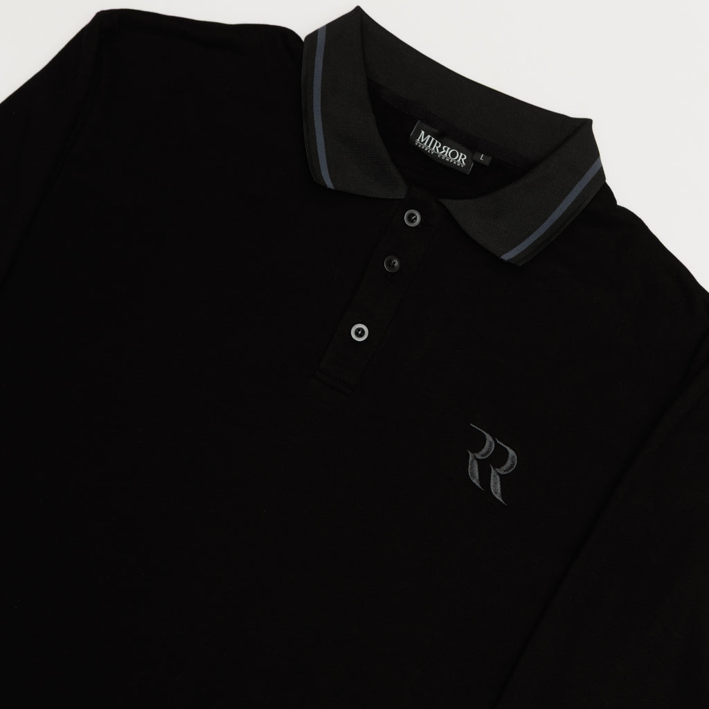 Prestige Logo Heavyweight Rugby (Black)