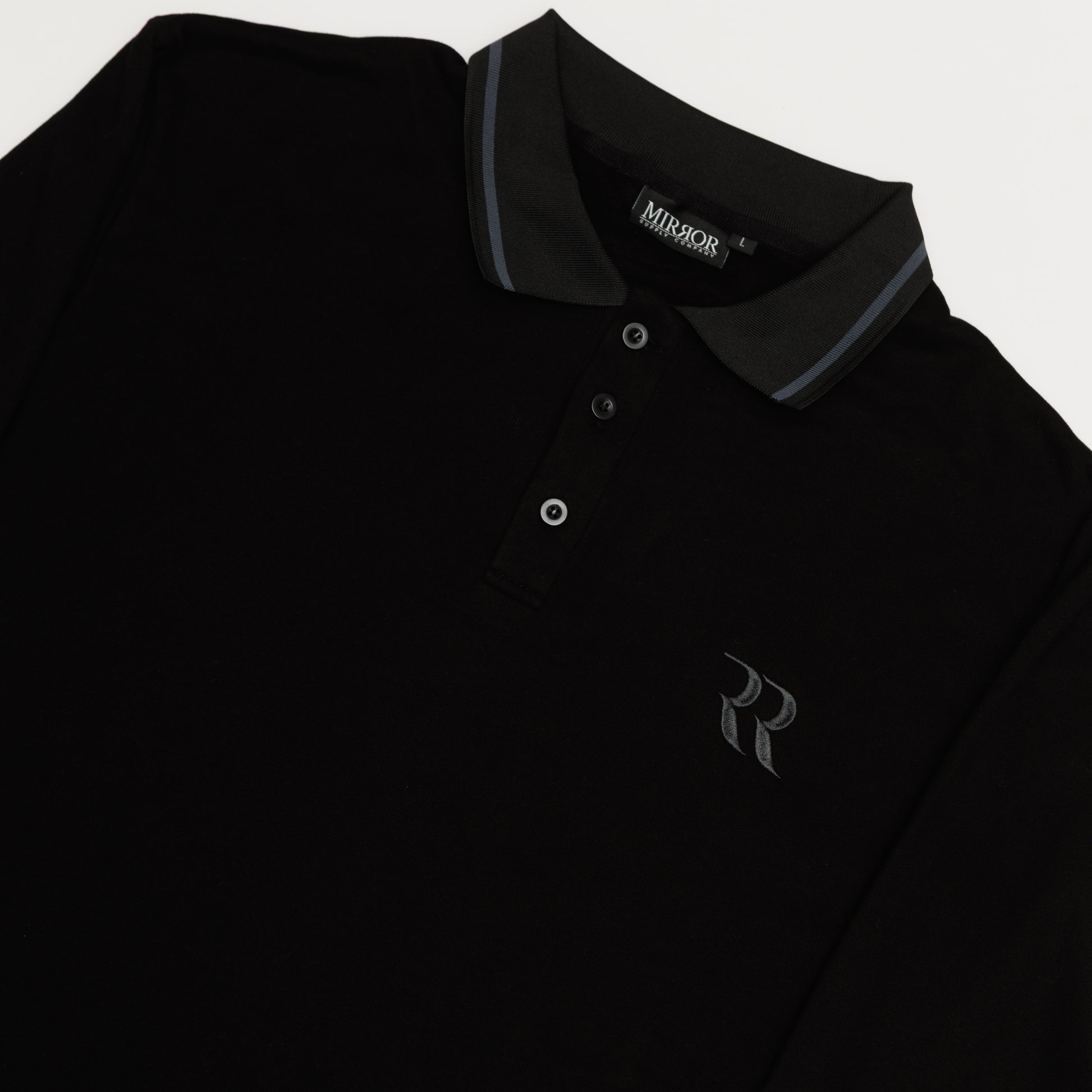 Prestige Logo Heavyweight Rugby (Black)