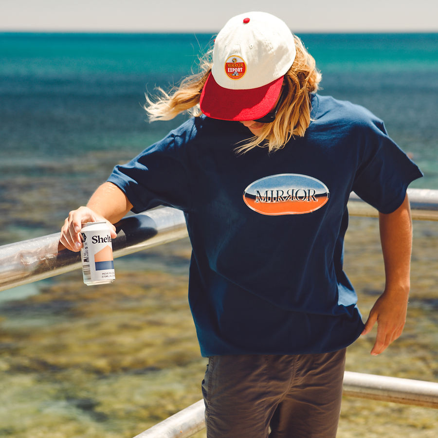 Chrome Logo Tee (Harbour Blue)