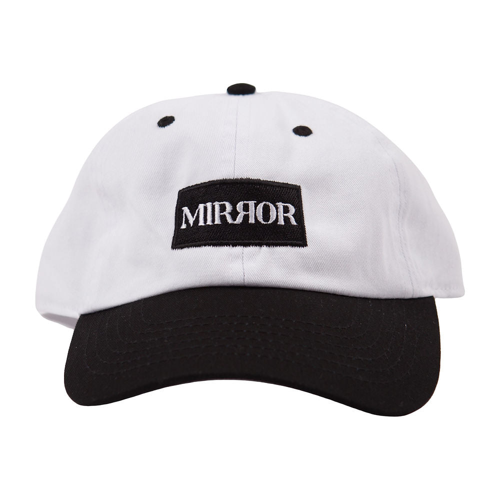 Box Logo Dad Cap (White/Black)