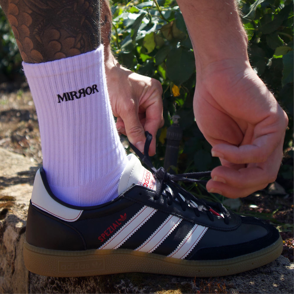 Embroidered Bold Logo Socks