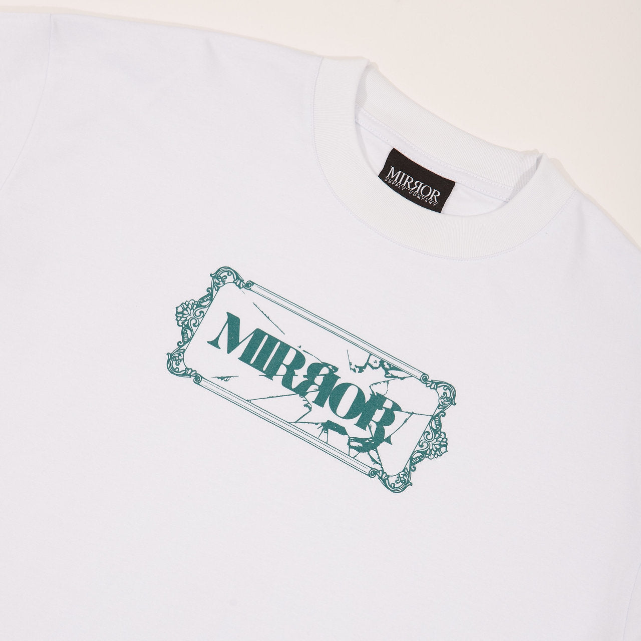 Smashed Mirror Tee (White)