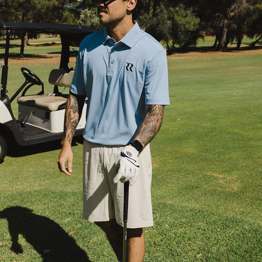 Logo Golf Polo (Sky Blue)