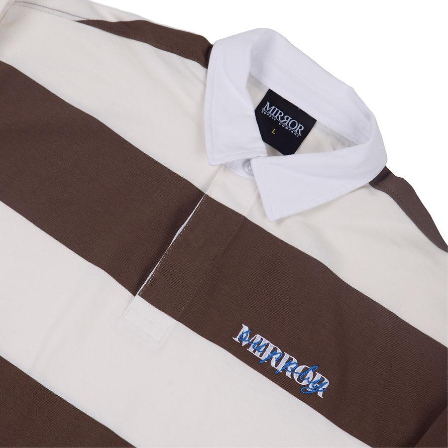 Script Logo Rugby Polo (Cream/Walnut)