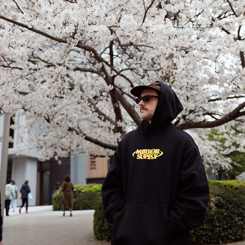 Crescent Heavyweight Hoodie (Black)