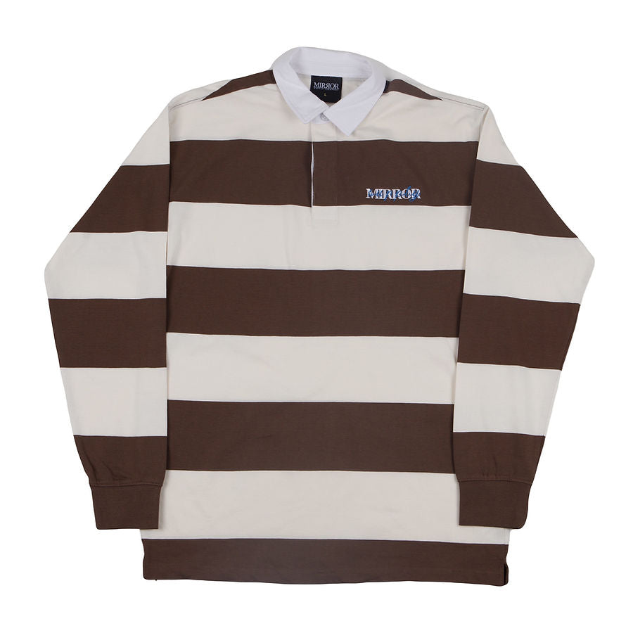 Script Logo Rugby Polo (Cream/Walnut)