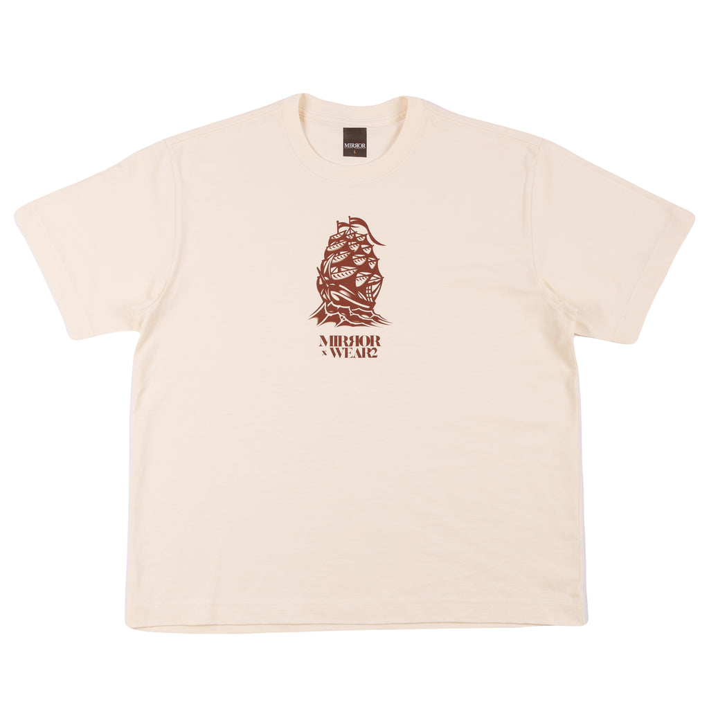 Mirror x Wear2 Boxy Tee (Cream)