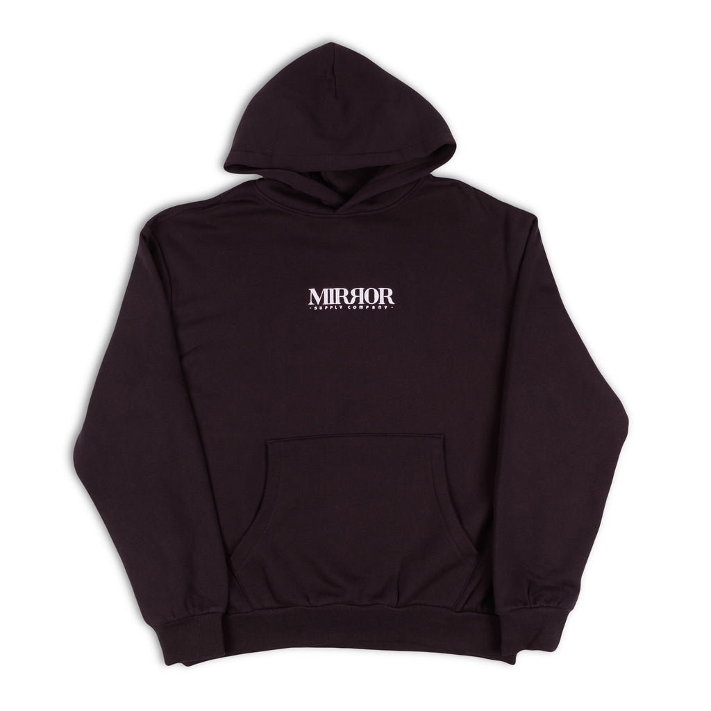 Bold Logo Embroidered Hoodie (Ink Blue)